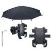 Motorcycle Mobile Phone Holder Stand & Umbrella Rainproof Sunshade Bicycle Outdoor Scooter Phone Clip Handlebar Mount