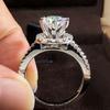 New New Trendy Engagement Rings with Cubic Zirconia Stone for Women Brilliant Wedding Bands Jewelry Party Fashion Accessories