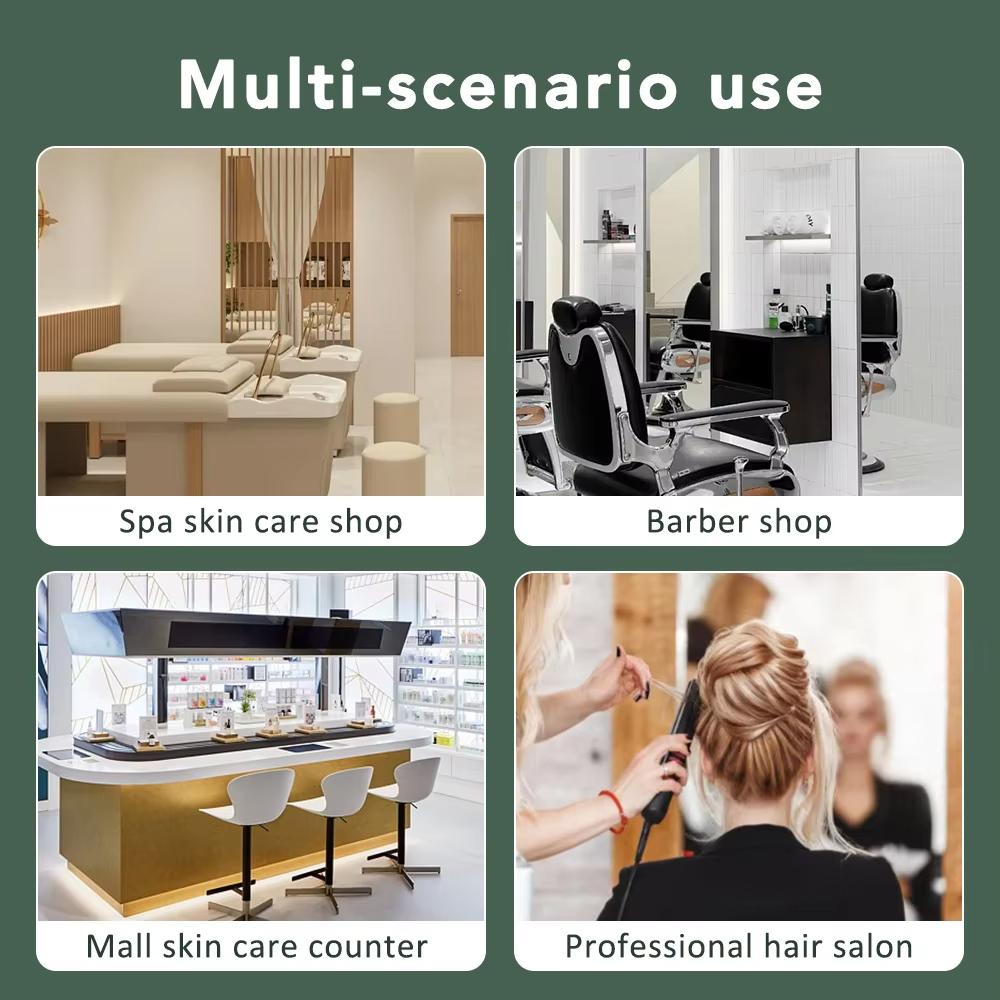 Detector de folículo capilar multifuncional para couro cabeludo, máquina de análise visual de pele HD, lupa, dermatoscópio, conexão para telefone e tablet