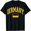 Deutschland Deutschland Deutsche Flagge Grafische T-Shirts für Herren und Damen Lässiges Baumwoll-T-Shirt
