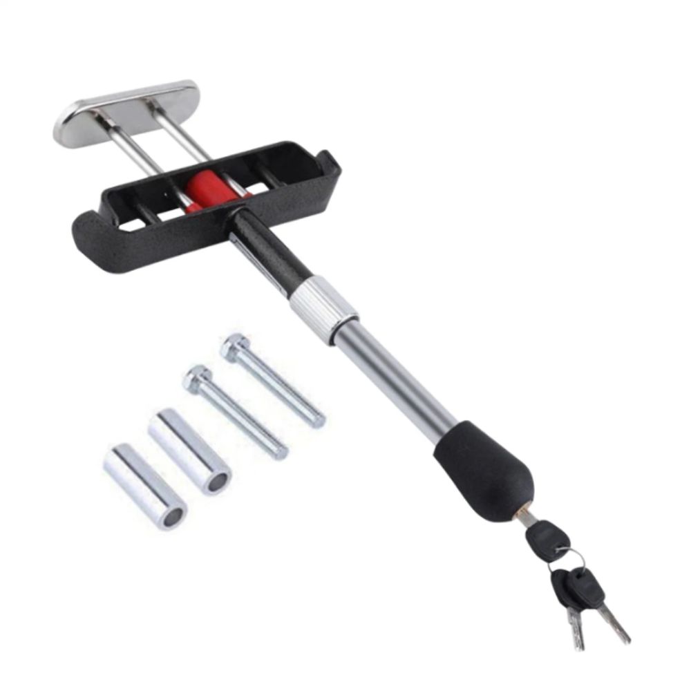 Stainless Brake Pedal Lock All-Metal Anti-Theft Lock Locking Tool Car Clutch Lock Safety