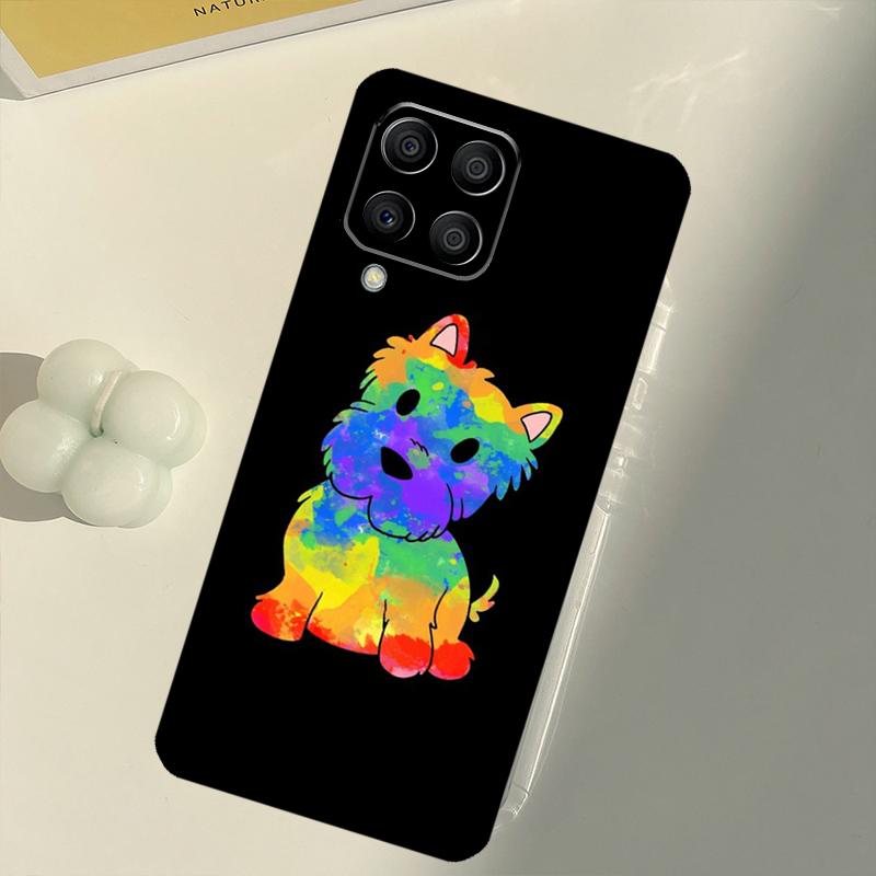Cartoon Westie Dog For Samsung Galaxy M31 M16 M11 M21 M13 M33 M35 M53 M55 M15 M14 M34 M54 M12 M32 M52 M06 Case