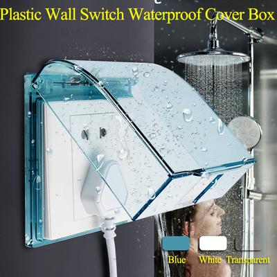 Plastic Wall Switch Waterproof Cover Box 86Type Wall Light Panel Socket Flip Cap