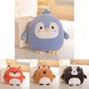 Adorable Plush Capybara Fox Penguin Stuffed Toy For Girls Cozy Sleep Pillow