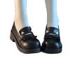 Sweet Puff College Wind 2025 New Height Enhanced Platform JK Uniform Shoes Super Soft Student Shoes Lolita Black