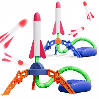Copii Air Stomp Rachetă Pompă cu picior Lansator Jucării Joc sportiv Jump Stomp în aer liber Set de joacă pentru copii Jump Jocuri sportive Jucării pentru copii