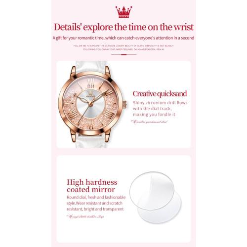 Stylish Women's Wristwatch, Waterproof, Ultra-thin, Leather Strap, Analog, Small, Simple Dial, Easy To Read, Fashionable, Slim, Lightweight, Watch for