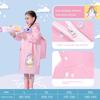 Eva Kidsren's Raincoat for Boys, Girls, and Elementary School Students with School Bags, Rainproof Poncho for Heavy Rain