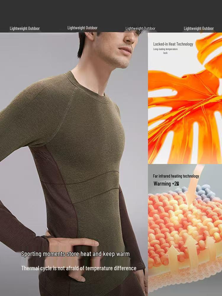 Men's Thermal Slimming Base Layer Set - Quick-Dry Skiing & Sports Wear