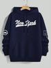York Hoodie Herren Oversized Streetwear Stadt Grafikdruck Minimaler Buchstaben Pullover Herbst Winter Lässiger Pullover