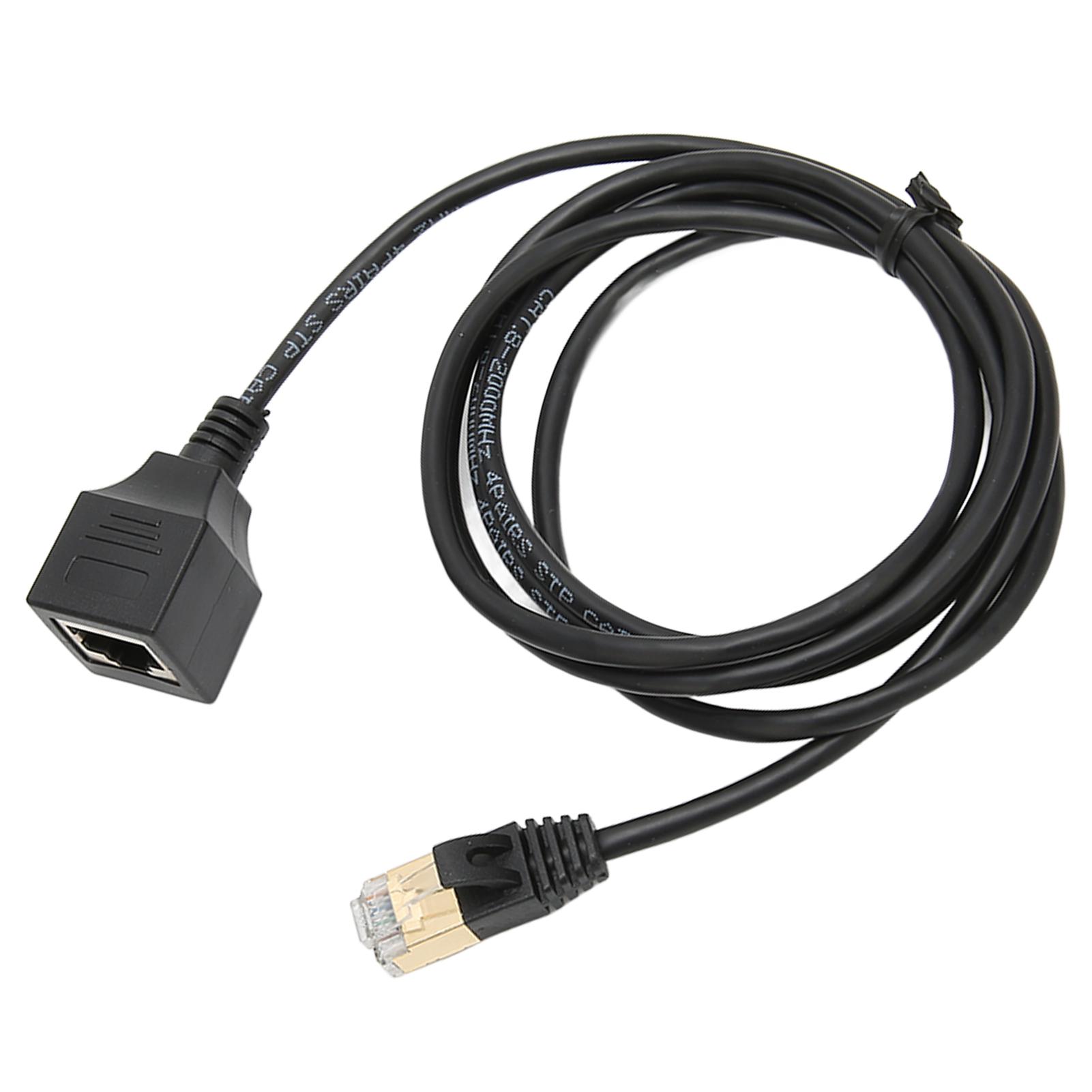 

CAT8 Ethernet Cable CAT8 OD 3.8mm Ultra Fine Wire 8P8C 10 Gigabit Male to Female RJ45 Straight Head 1.5 Meters Cable