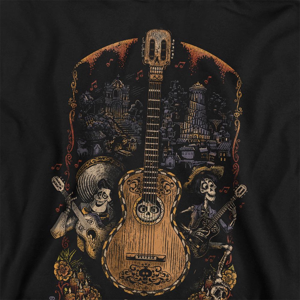 Coco Childrens/Kids Ernesto Miguel Hector Painted Poster With Guitar Heather Hoodie