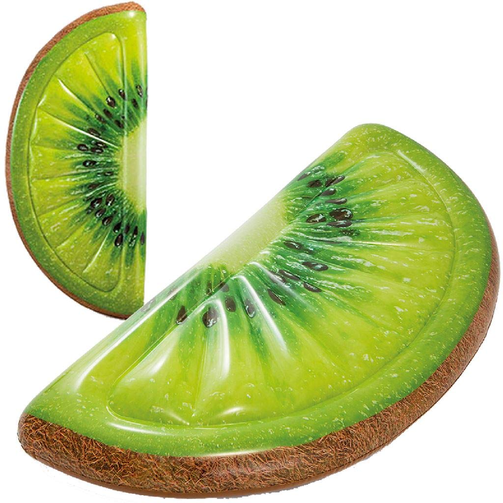 INTEX (Intex) Inflatable Float Mat, Kiwi Slice Mat, 178 x 85 cm, 58764 [Genuine Japanese Product]