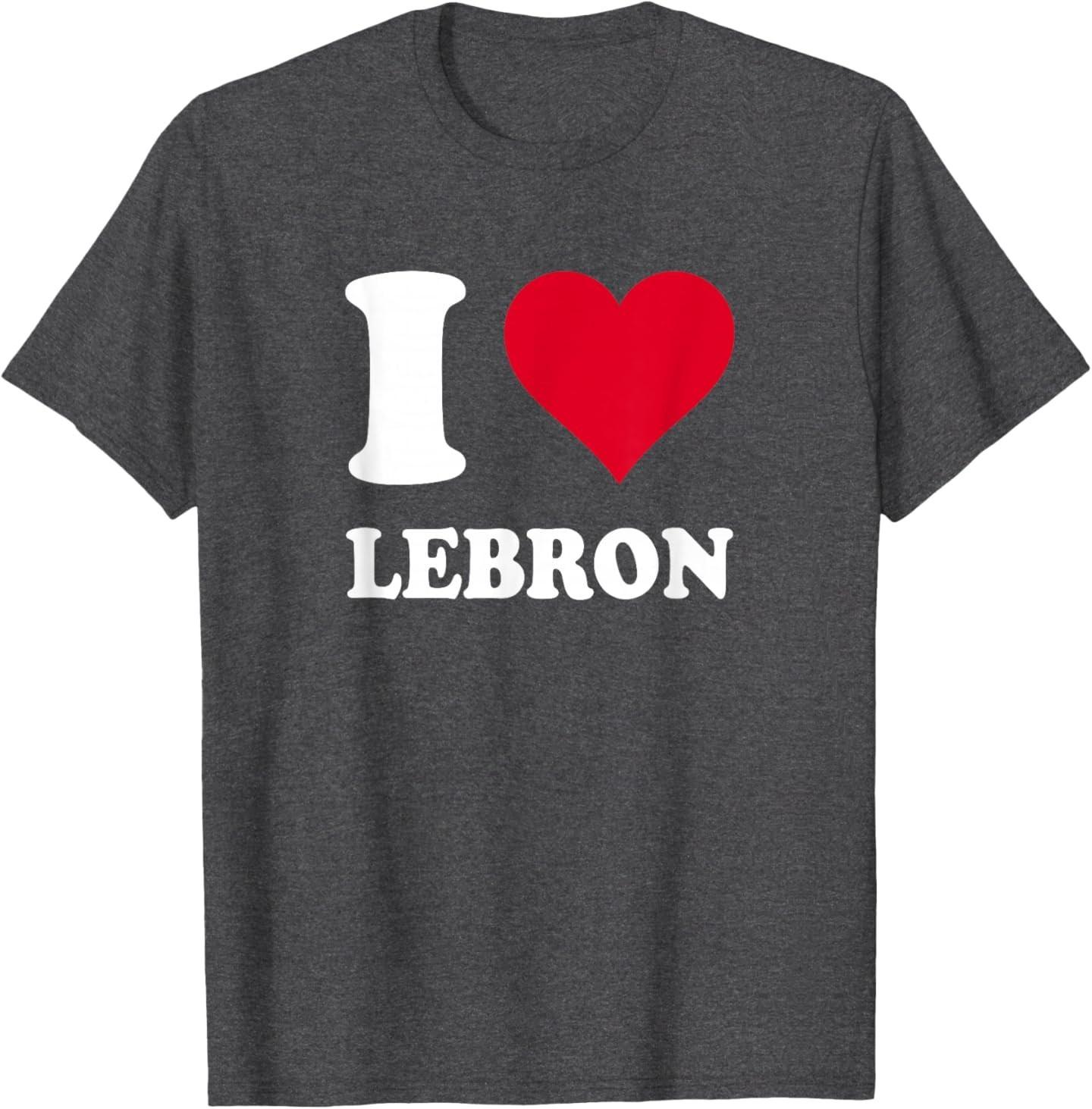 Red Heart I Love Lebron T-Shirt S