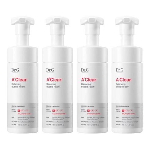 [Dr.G] A'Clear Balancing Bubble Foam Gentle Daily Facial Cleanser 150ml