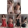 Satin Slip Dress With Lace Trim For Womens Sleepwear And Lounge Comfort