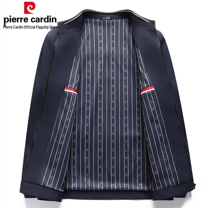 Pierre Cardin Men's Windproof Wrinkle-Resistant Stand Collar Jacket