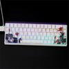 Professional PBT Keycaps MXes 60/68Keys Dyes Sublimated Plums Flower Pattern Ergonomic OEM Profile Computer Access