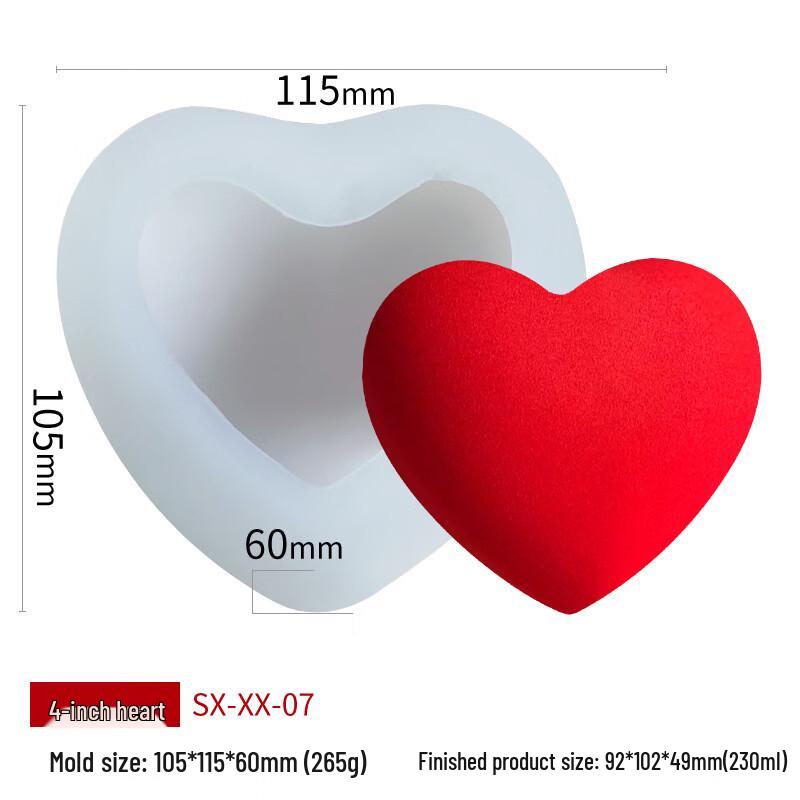 Heart-shaped Silicone Baking Molds