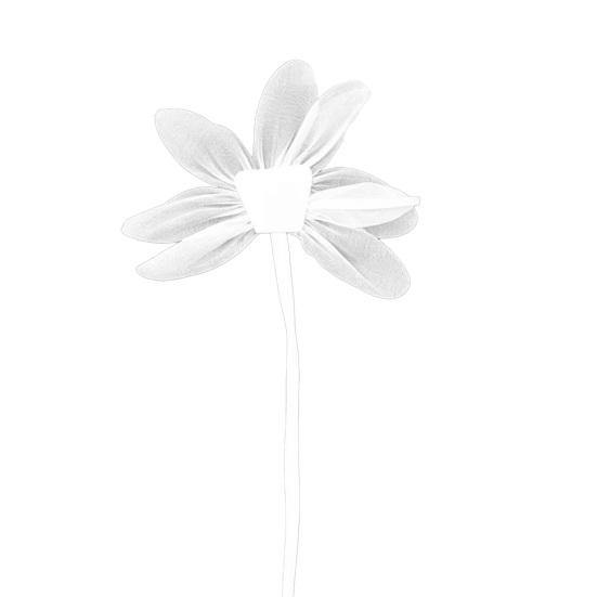 Stoff Lotus Applikation Lotusblumen Dekoration mit langem Band Aufnäher Blumen Verzierung