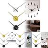Modern Minimalist Diy Acrylic Wall Clock Kit With Quartz Movement For Home Decor
