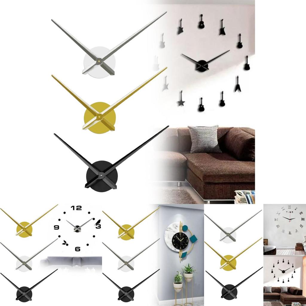 Modern Minimalist Diy Acrylic Wall Clock Kit With Quartz Movement For Home Decor