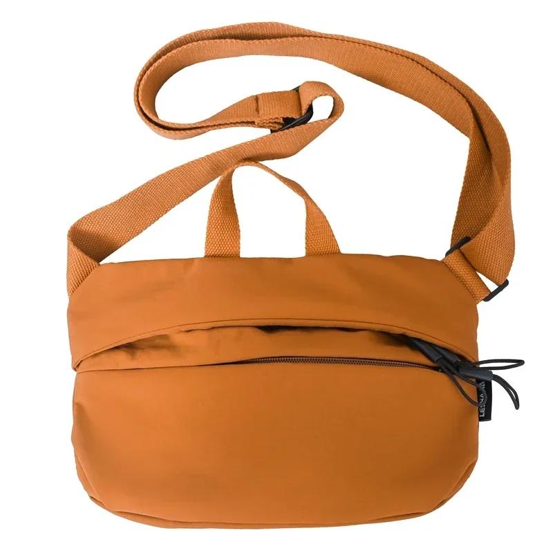 Nylon Fabric Texture Crossbody Bag for Men and Women New Lightweight Versatile Casual Chest Bag