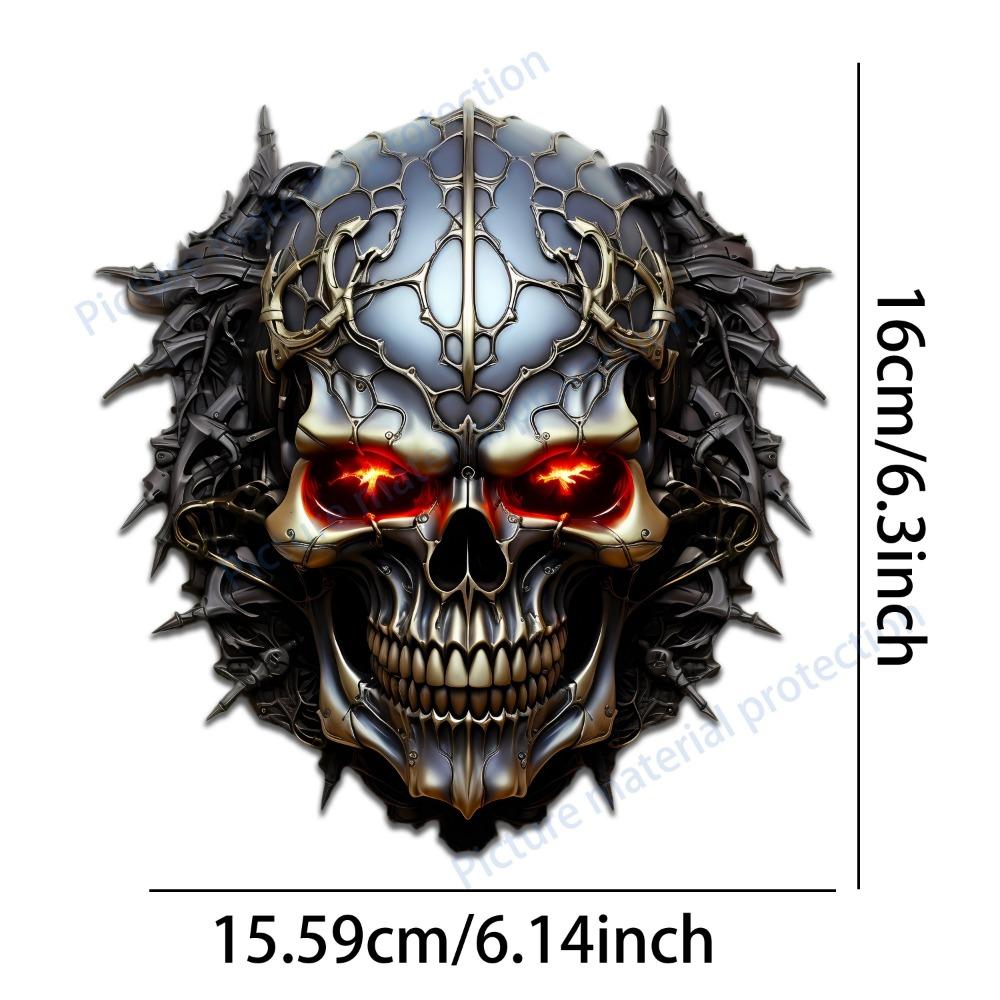 

Смешные наклейки с черепами Декоративные наклейки для мотоциклов Машин Грузовиков Стен Лодок и ноутбуков DIY Авто Окна Винил Крутые наклейки 15.59x16CM