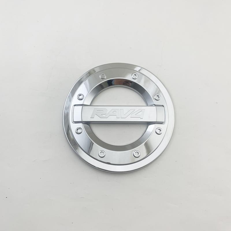 New Style Car Chrome Accessories Plated Fuel Tank Covers Cap Exterior Trim Paste 2014 2015 2016 2017 For TOYOTA RAV4 RAV 4