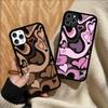 Heart Circle Phone Case Silicone PC+TPU For For iPhone  11 12 13 14 15 16 Plus Pro Max Cover