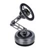 Car Phone Mount With Strong Magnet Vacuum Suction Zinc Alloy Dashboard Holder 360 Rotating Foldable