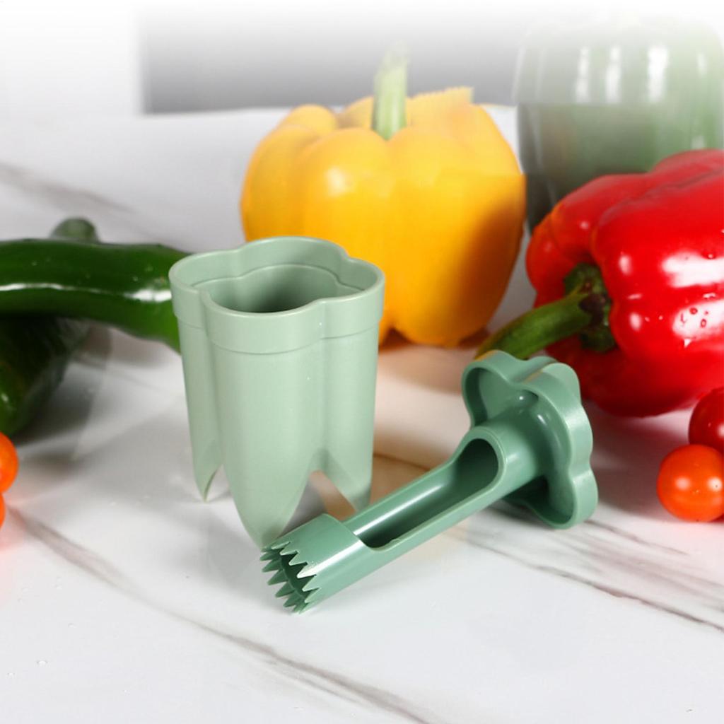 Pepper Corer Chili Seed Remover Jalapeno Peppers Cucumber Tomato Deseeder Twist Seed Bell Core Separator Cutter Kitchen Tool