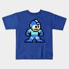 Boys Girls Soft Cotton Graphic Tees Mega Man 8Bits T-shirt Breathable Daily School Wear Kids T-Shirts