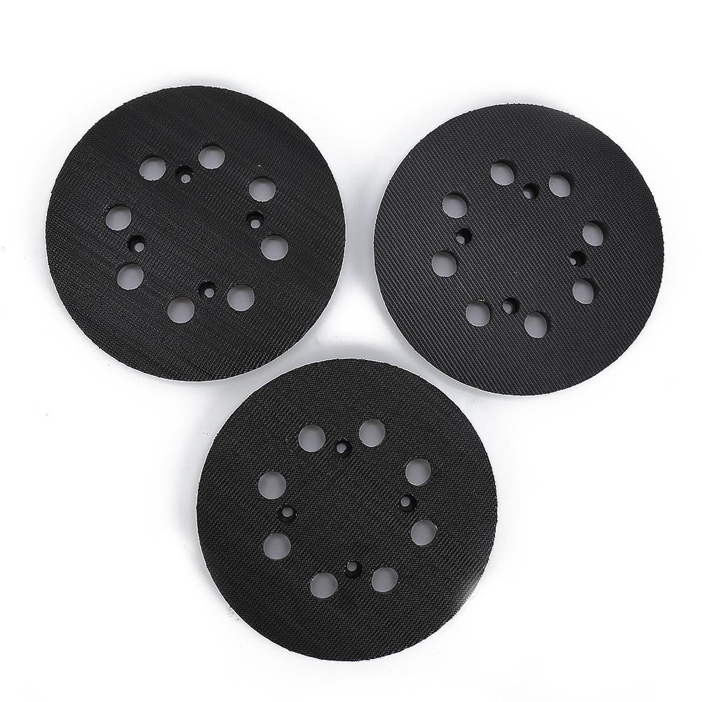 

High Density Hook, Uniform Stickness, 3 PCS 5 Inch 125mm 8Hole Hook&Loop Sanding Pad Backing Pads for DWE6423 Sander China Mainland