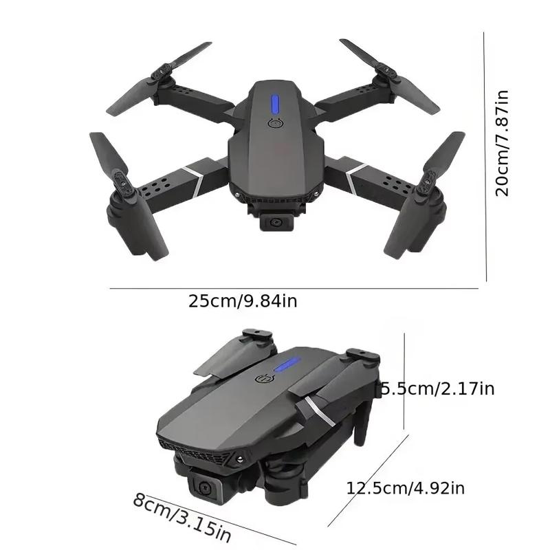 Hot-Selling E88 Smart Drone, One-Click Takeoff, Dual Camera with Stunts, Perfect for Beginners- Ideal Birthday and Holiday Gift