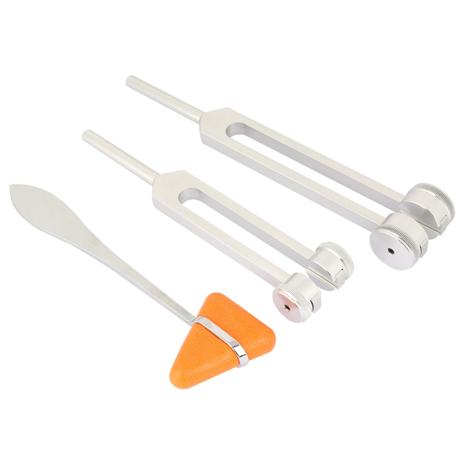 

Набор из 3 предметов из алюминиевого сплава, серебра, неврологического камертона и ударного молотка 128 Гц + 256 Гц