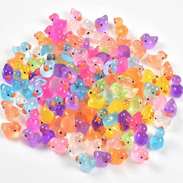 20PCS Miniature Duck Figures Night Glowing Statues for Bedrooms And Living Area Decoration for Children Adults Gift
