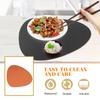 PU Made Dining Table Mat Heat-Resistant Non-Deformable Easy Clean Coaster for Home Placemat Dining Table Placemat