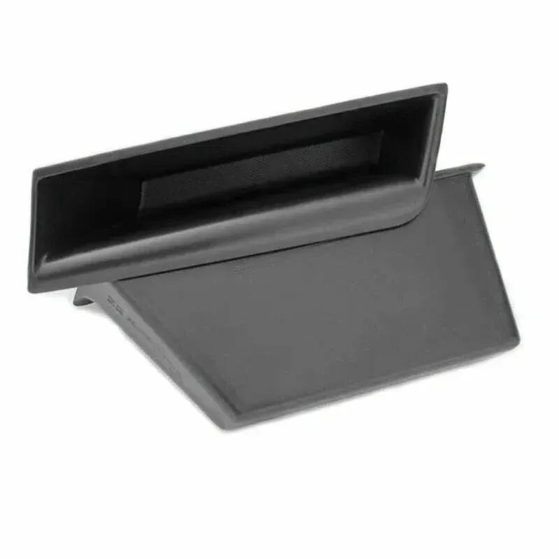 2 Pieces Car Storage Box Front Door Side Handle Organizer for Mercedes-Benz C Class W204 2008-2014 Black ABS Plastic