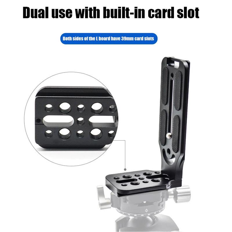 L-Winkel Universelle Schnellwechselplatte Mit 1/4” Schraube, Vertikaler Kamera-Halter Für Stativ, Kompatibel Mit Nikon Und Fuji