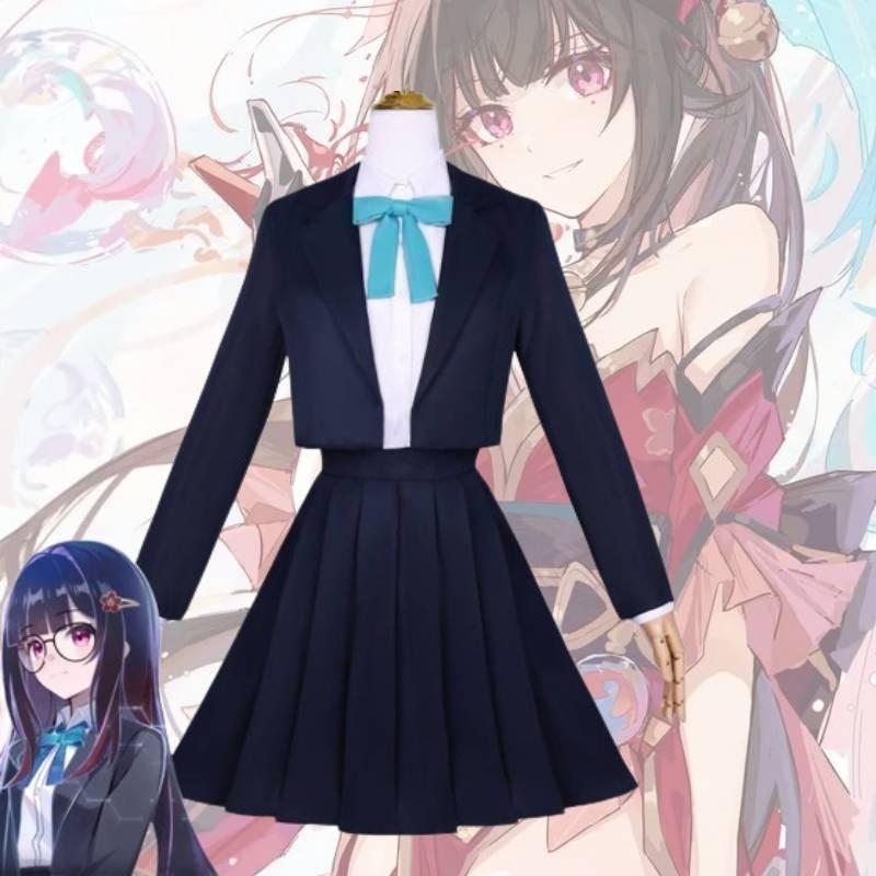 Cute Flower Fire Cosplay Outfit With Accessories And Wig For Game Anime Role Play