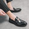 Men formal office working PU leather dress shoes XRS-3165-3
