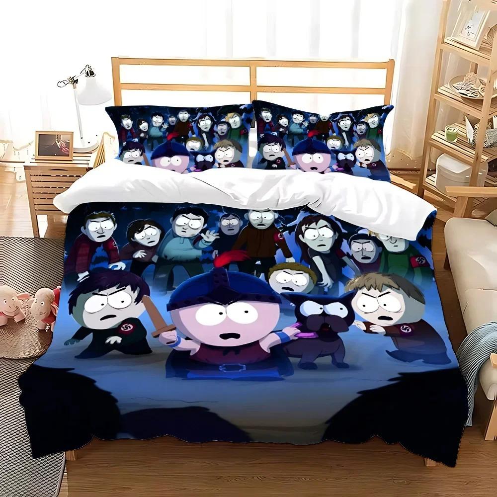 Duvet Cover South Park Pillowcase Bedding Set Adult Boy Girl Bedroom Decoration Boys Gift Single Double Large Size