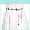 Elegant Vintage Silver Floral Chain Waist Belt For Women Stylish Punk Fashion 2023