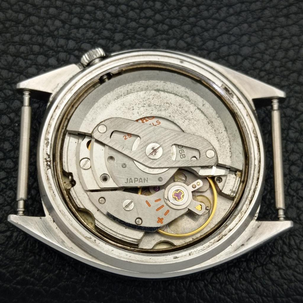 JAPAN VINTAGE SEIKO DX AUTOMATIC 6106B MENS ORIGINAL DIAL WATCH a702394-5 R124-a702394