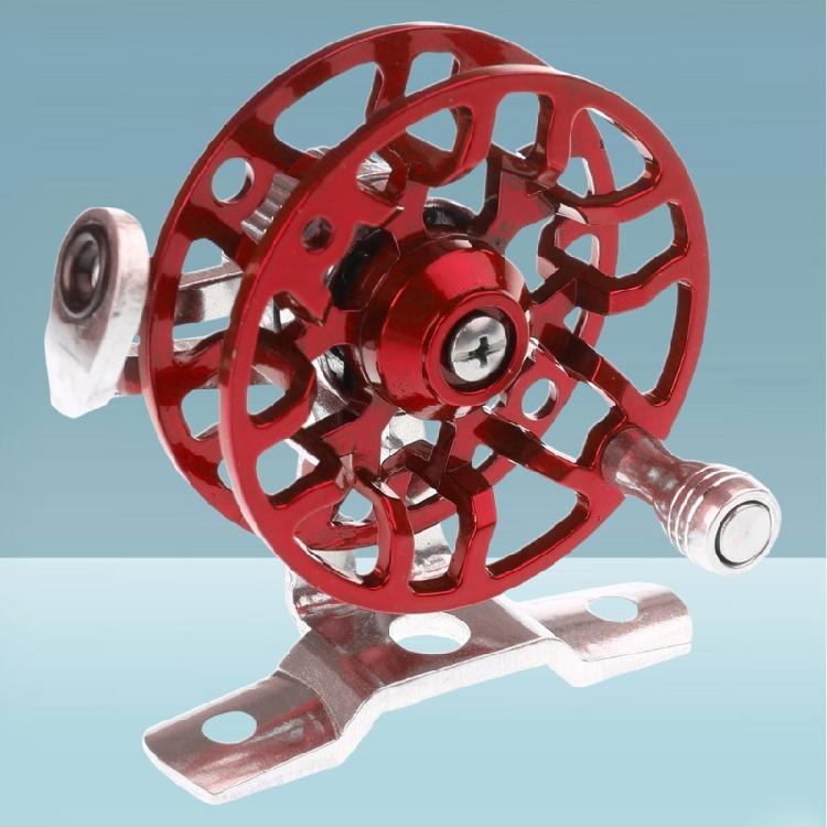 Fly Reel Right Handed Mini Lightweight Fishing Reel 53mm/50g Aluminum Alloy Ice Fishing Wheel Reel Spools Tackle Reel