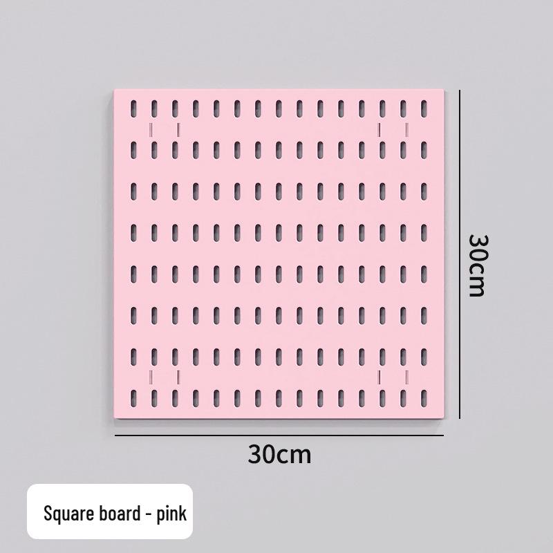 Wall-Mounted Pegboard Organizer with Accessories: Versatile Punch-Free Hanging System for Kitchens, Tool Rooms, and E-Sports Rooms.