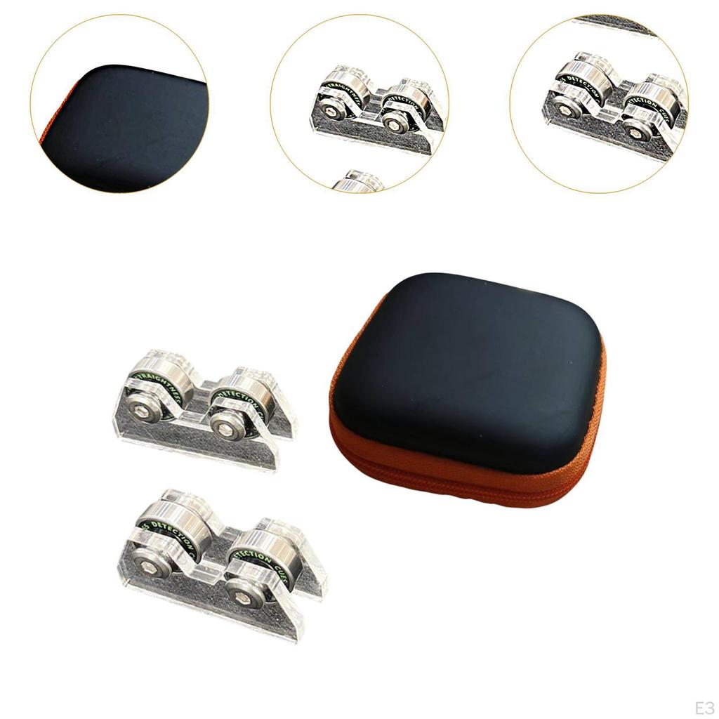 2 Pieces Billiard Straightness Checker Checking Supplies Portable Club Accessories Adults Snooker