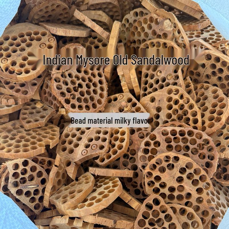 Genuine Mysore Sandalwood Logs for Carving Beads, Scraps & Edges 100g Old Mountain Sandalwood Bead Material