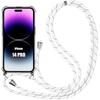 Protective Case - E.F.CONNECTION - iPhone 14 Pro - Reinforced Corners - Adjustable Cord - White